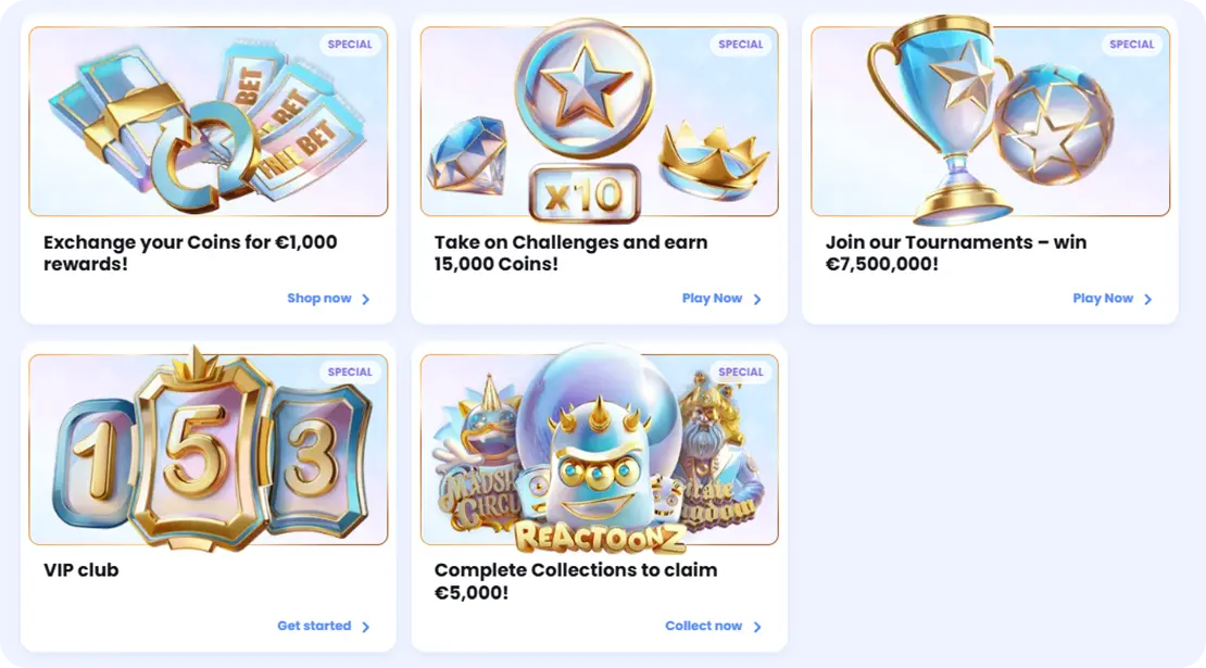 Casinolab special bonuses